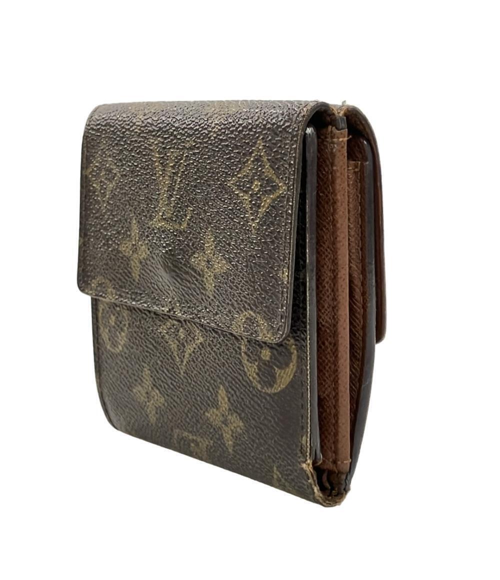 Louis Vuitton Double Carte fold Hook Billet Monogram Wallet Portemonnaie Tri